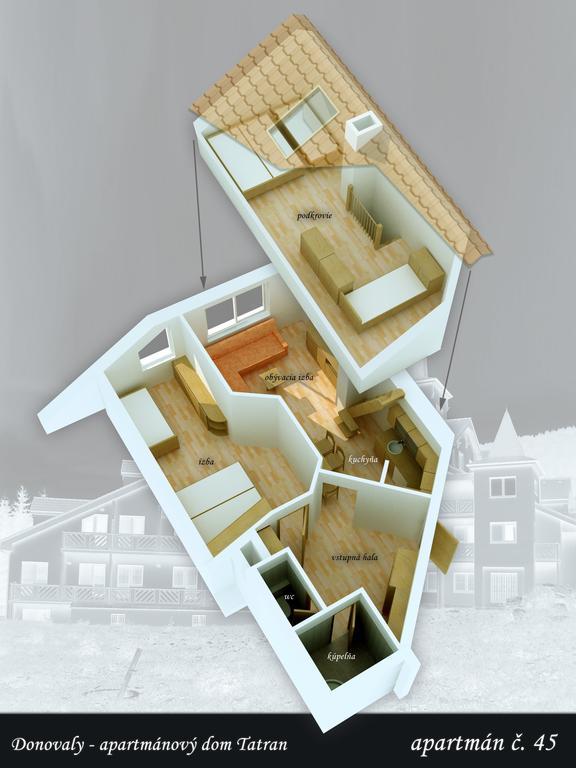 Apartmany Adam A Eva Donovaly Bilik gambar